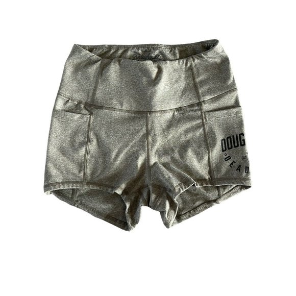 Doughnuts & Deadlifts DNDL Side Pocket Logo Shorts Scrunch Butt Detail Women’s S - Picture 1 of 6